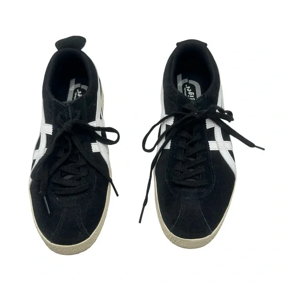 NEW - Onitsuka Tiger by Asics Black and White Sneakers UNISEX - SIZE 7/8.5